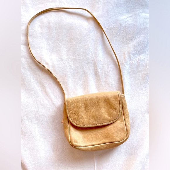 Unisa Tan Crossbody Bag with Minimalist Design - Picture 1 of 11